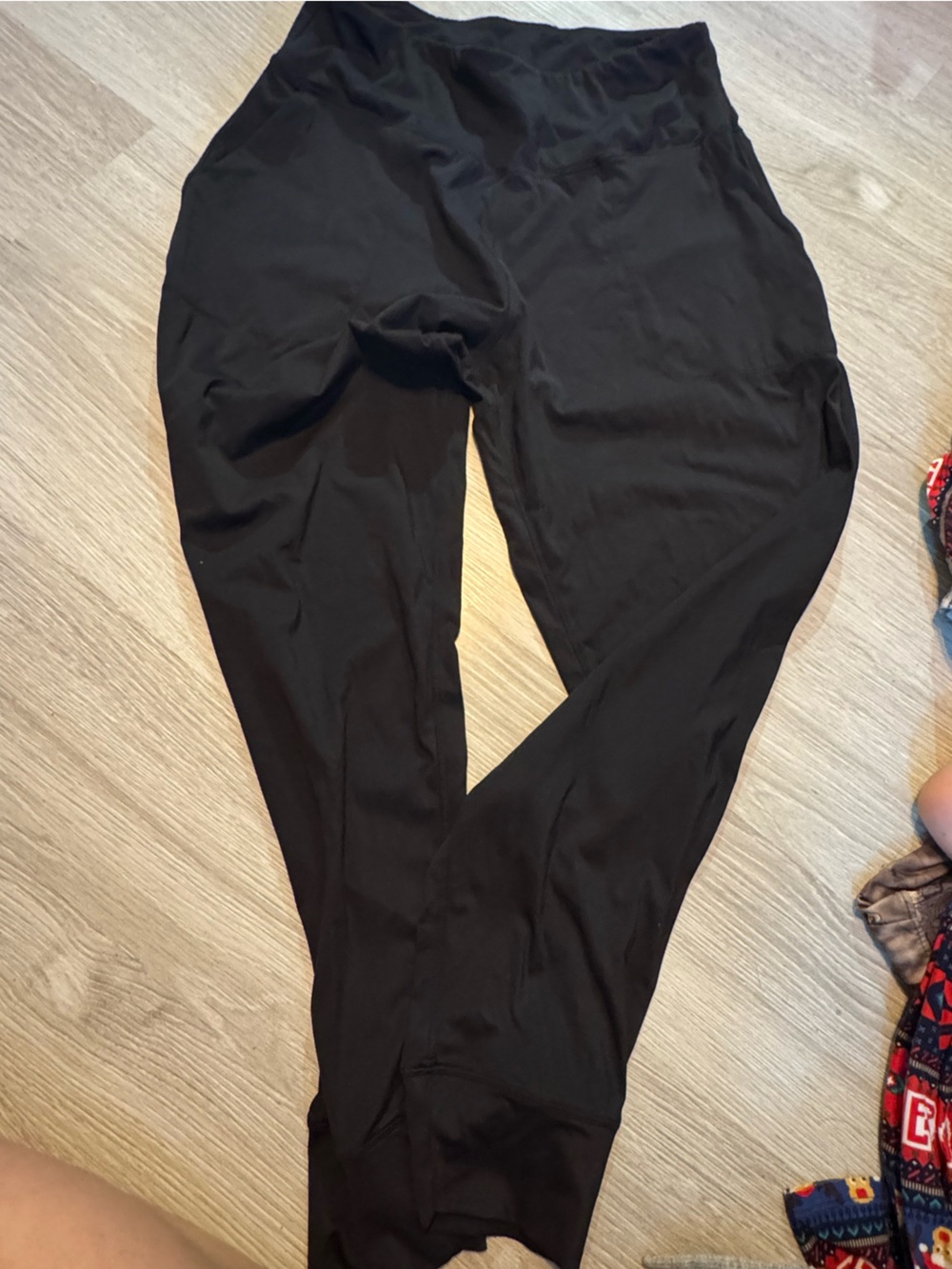 Women's Black High Waisted Leggings Athletic Yoga Pants Size large